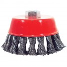 4" x 5/8" - 11 Knotted Wire Cup Brush