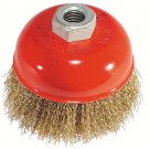 4" Wire Cup Brush with 5/8" - 11 Spindle