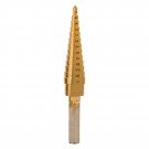 HSS Titanium Coated Step Drill - 1/8" to 1/2" - 13 sizes