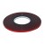 High Performance Double Faced Acrylic Foam Tape - 1/4" x 60' x 45 mil - Red Liner