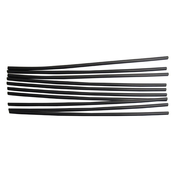 Heat Shrink Tubing - 1/4" x 12" - Black - 10 PC