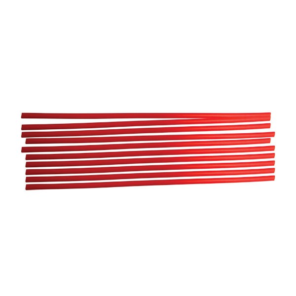 Heat Shrink Tubing - 3/16" x 12" - Red - 10PC