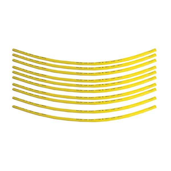 Heat Shrink Tubing - 3/16" x 12" - Yellow - 10PC
