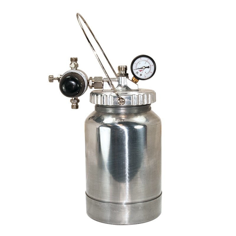 2 Qt Pressure Feed Cup, Gauge & Regulator Assembly
