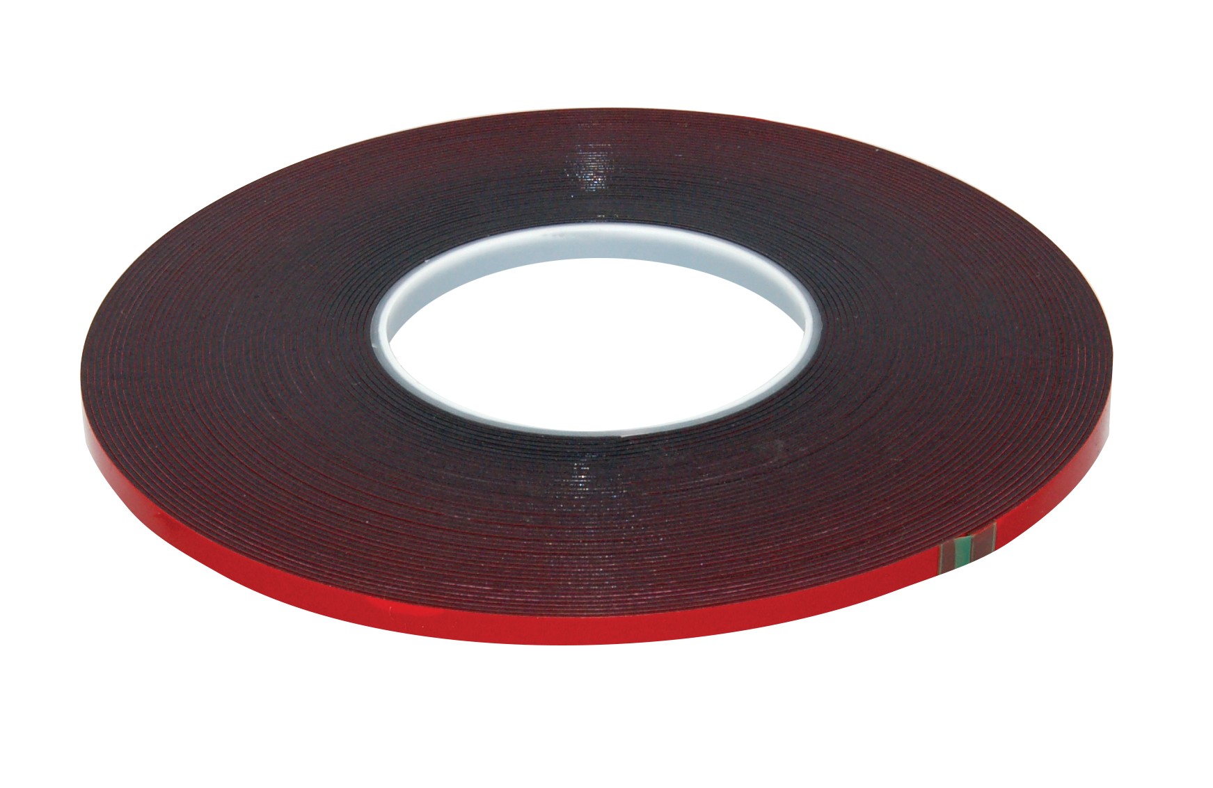 High Performance Double Faced Acrylic Foam Tape - 1/4" x 60' x 45 mil - Red Liner