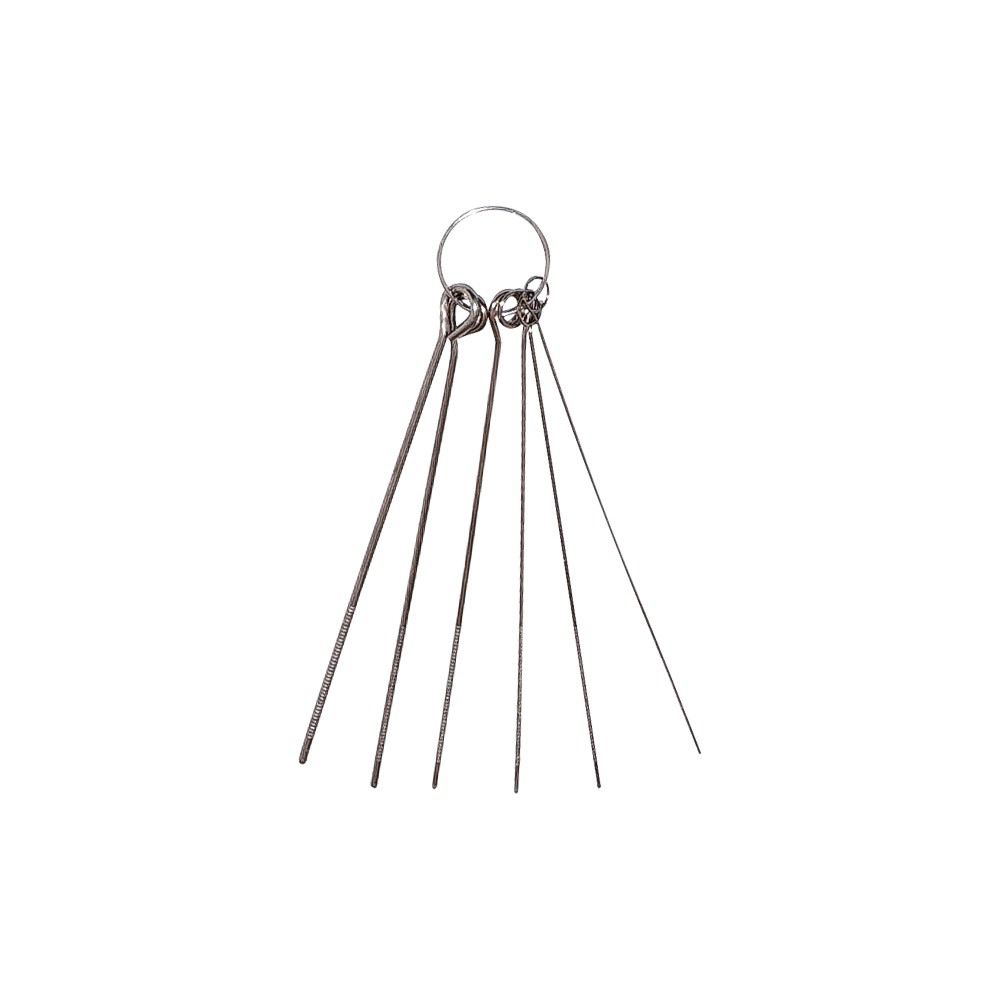 6pc Spiral Cut Pin Needle Set