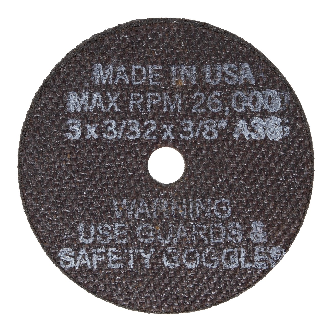 3" x 3/32" Type 1 Industrial Grade Metal Cut-Off Wheel - 5 Pack Carded