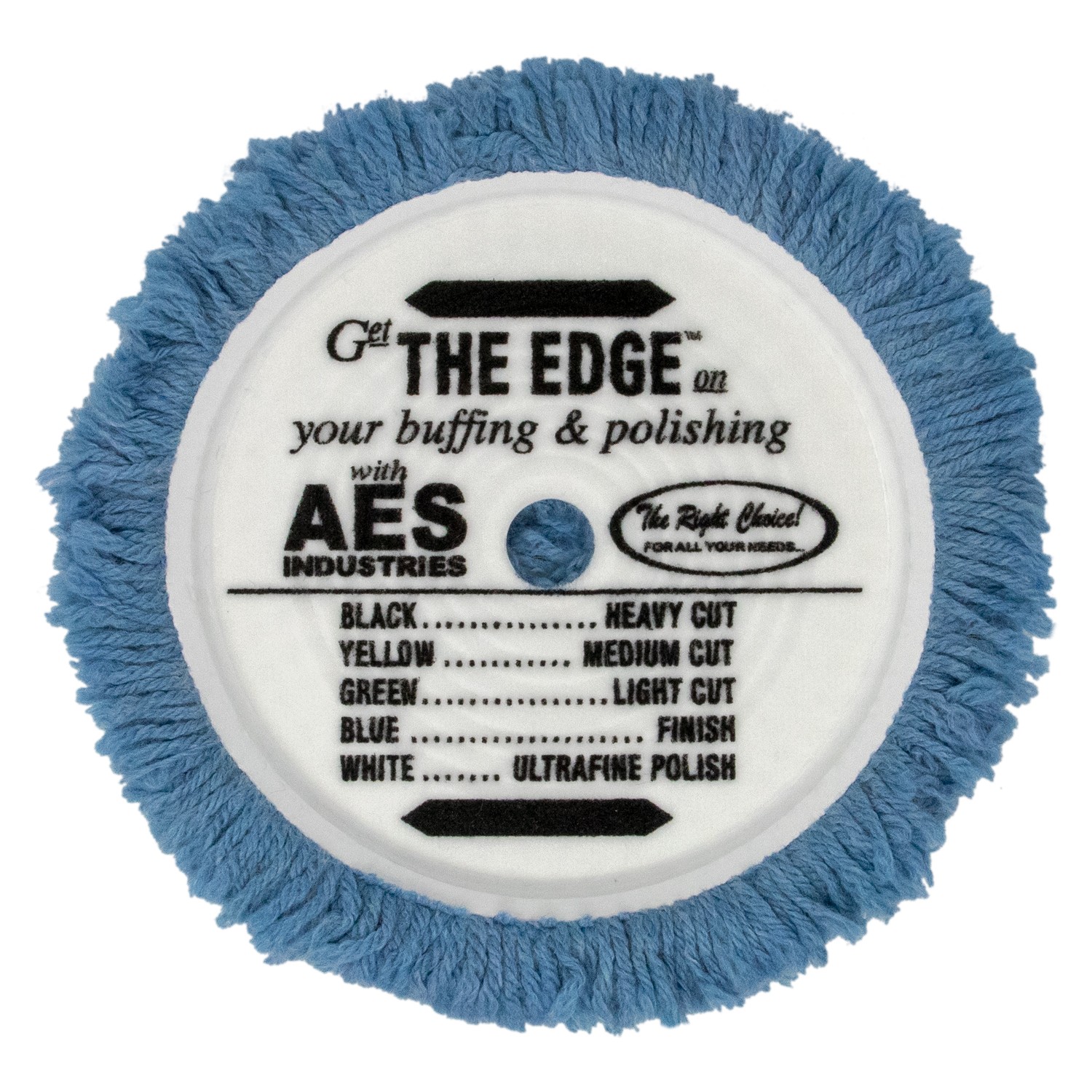 The Edge™ Wool Buffing Pad - Finish - Blue 