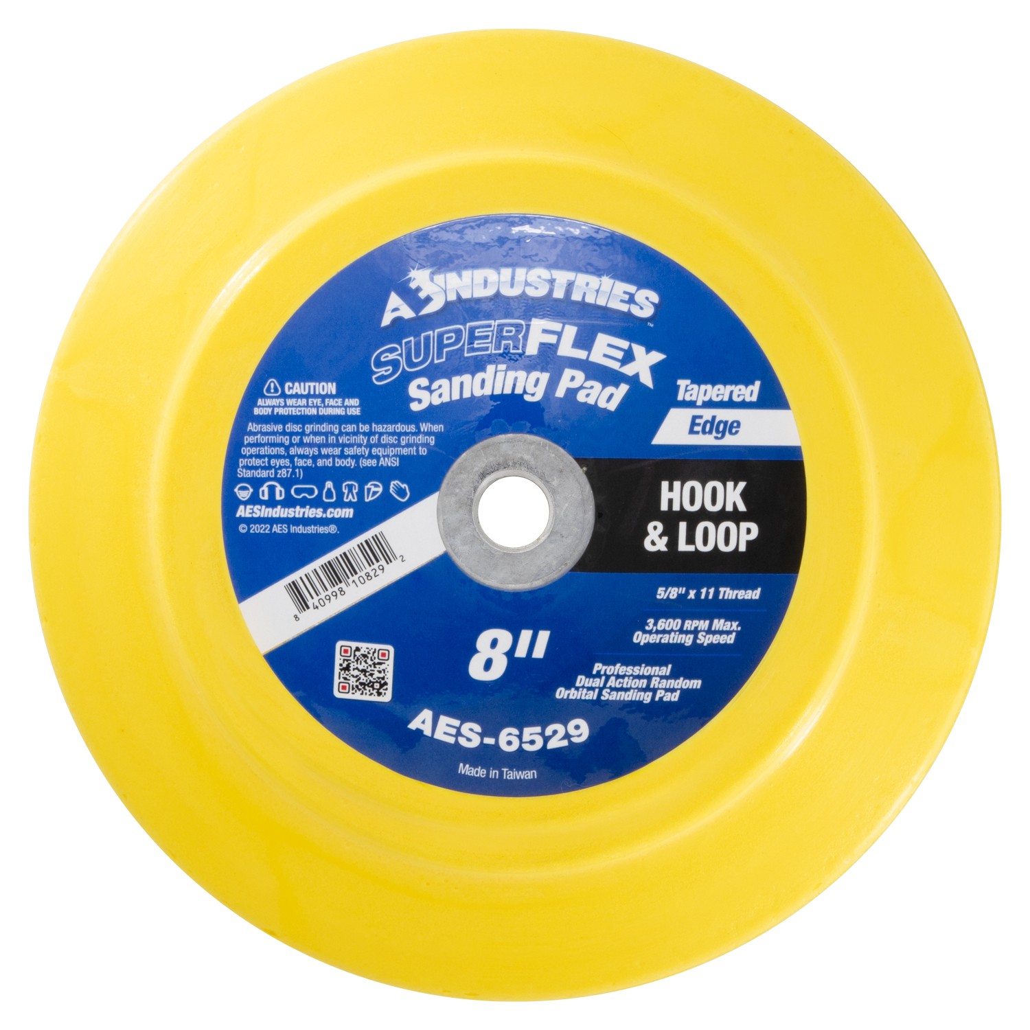 8" Super Flex Pad - Hook & Loop Face