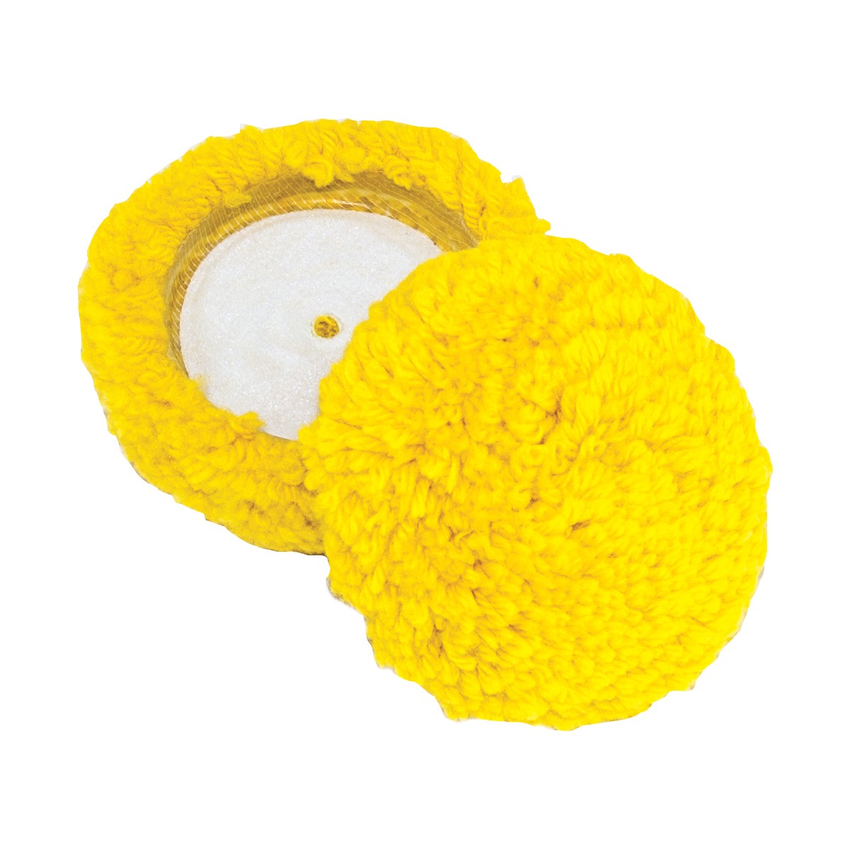 3" Yellow Wool Mini Buffing Pad (Medium Cut)