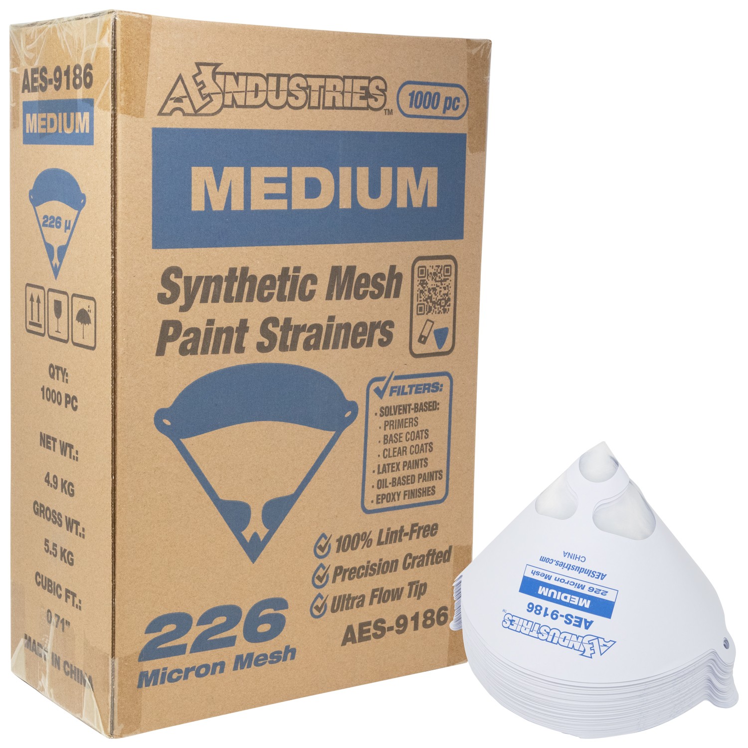 Nylon Mesh Paint Strainer Medium, Qty. 1000 per Case (40-304583)