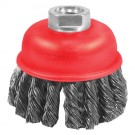 3" x 5/8" - 11 Knotted Wire Cup Brush