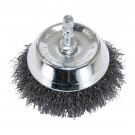 3" Wire Cup Brush with 1/4" Shank - Fine Wire
