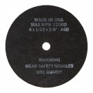 4" x 1/32" Type 1 Industrial Grade Metal Cut-Off Wheel - 5 Pack Carded