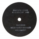 4" Cut-Off Wheels, 4" x 1/32" x 3/8", 5 per Card