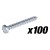 Dent Puller Screw, Small - 100pc Pack